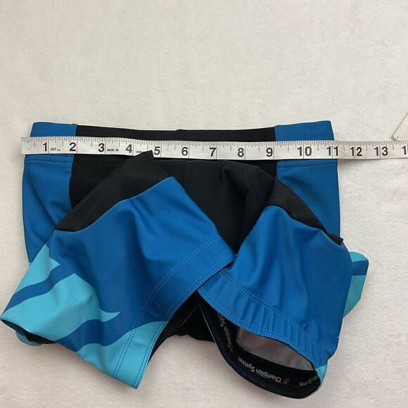 Champion System Padded‎ Cycling Shorts Women's Medium Blue Black Bicycle Shorts - Picture 9 of 9